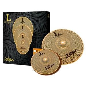 Zildjian LV38 L80 Series Low Volume 13 inch Hi Hat 18 inch Crash Ride Cymbal Box Set